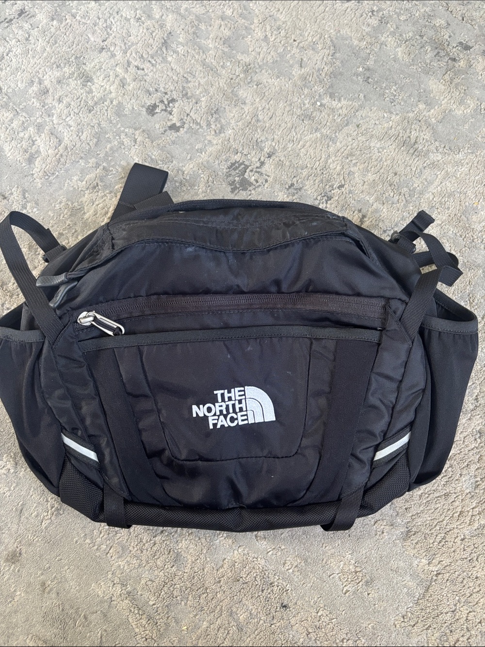 The North Face Black Waist Pack With Reflective Accents
